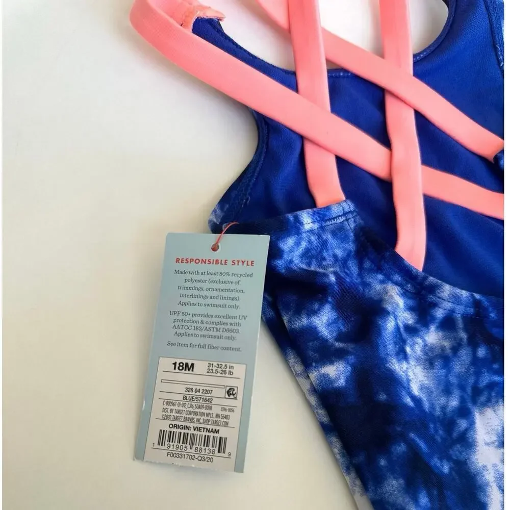 Cat &‎ Jack Swim Toddler Girls Swimsuit 18 Months
